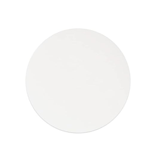 stonylab Quantitative Filter Paper, 100 Pack Slow Flow Rate Cellulose Filter Paper Circles with 10 Micron Particle Retention, 46 mm Diameter