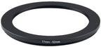 YAMAFOO 77mm to 62mm Step-Up Ring/Step Down Rings Filter Adapter for All Brands UV ND CPL Metal Ring Step-Up Rings Adapter Filter,Black (77-62)