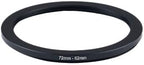 YAMAFOO 72mm to 62mm Step-Up Ring/Step Down Rings Filter Adapter for All Brands UV ND CPL Metal Ring Step-Up Rings Adapter Filter,Black(72-62)