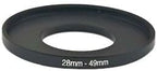YAMAFOO 28mm to 49mm Step-Up Ring/Step Down Rings Filter Adapter for All Brands UV ND CPL Metal Ring Step-Up Rings Adapter Filter,Black (28-49)