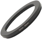 Metal Step-Up/Down Ring Adapter Compatible with Mirrorless Cameras DSLR Lens, UV CPL ND Filter Thread Converter, Black (52-37)