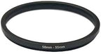 YAMAFOO 58mm to 55mm Step-Up Ring/Step Down Rings Filter Adapter for All Brands UV ND CPL Metal Ring Step-Up Rings Adapter Filter,Black (58-55)