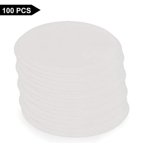 StonyLab Quantitative Filter Paper Circles, 150mm Diameter Cellulose Filter Paper with 20 Micron Particle Retention Medium Filtration Speed, Pack of 100 (150mm Diameter)