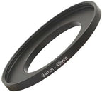 YAMAFOO 34mm to 49mm Step-Up Ring/Step Down Rings Filter Adapter for All Brands UV ND CPL Metal Ring Step-Up Rings Adapter Filter,Black (34-49)