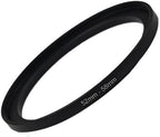 YAMAFOO 52mm to 58mm Step-Up Ring/Step Down Rings Filter Adapter for All Brands UV ND CPL Metal Ring Step-Up Rings Adapter Filter,Black (52-58)