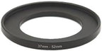 YAMAFOO 37mm to 52mm Step-Up Ring/Step Down Rings Filter Adapter for All Brands UV ND CPL Metal Ring Step-Up Rings Adapter Filter,Black (37-52)