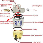 iFJF Marine Fuel Water Separator Element of R12T Fuel Filter/Water Separator 120AT NPT ZG1/4-19 Fits Diesel Engine Replaces S3240 18-7947