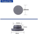 [64 pcs Synthetic Filter Paper Stickers (20mm Diameter)]+[64 pcs Self Healing Injection Ports (20mm Vial Rubber Stop)]