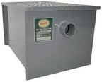 Commercial Grease Trap Interceptor – Heavy Duty Carbon Steel 20 LB Grease Trap for Restaurant or Food Truck Kitchen Waste