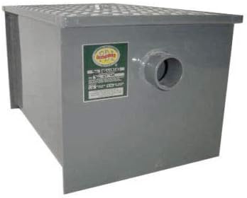 Commercial Carbon Steel Grease Trap Interceptor 70lb - PDI Approved - NSF
