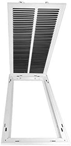 Venti Air 12" X 24" Steel Return Air Filter Grille with MERV 11 Filter Pre-Installed - Removable Face/Door for 1 inch Filters - HVAC Duct Cover Grill [Outer Dimension: 14.5"W X 26.5" H]