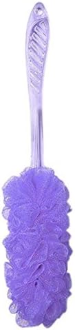 Vivona 40CM Long Crystal Handle Bath Brush Shower Scrubber Sponge Flower Soft Cleaner Comfort Back Bathing Sponge Ball Drop Shipping