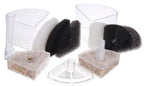 XINYOU Corner Filter Air Driven Bio-Sponge Ceramic for Fry Shrimp Fish Tank Aquarium XY-2010, 2.75 x 3.15 x 11 inches