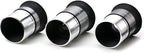 Multi-Coated Telescope Eyepiece Set - 1.25 inch - Upgraded with Soft Eyecup [4mm, 10mm, 20mm]