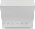 Vent Systems 6" Inch Air Supply Vent Cover with Rubber Gasket - White Galvanized Steel - Robust Weatherproof Outdoor Air Intake Box - Duct or Surface Mounting - Rain and Snow Protection