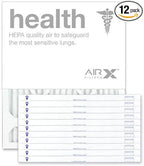 AIRx Filters 20x20x2 Air Filter MERV 13 Pleated HVAC AC Furnace Air Filter, Health 12-Pack, Made in the USA