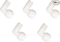 YZM Quick Connect fittings RO Water Filters (5pack, Elbow, 1/4" Male x 3/8" OD tube)