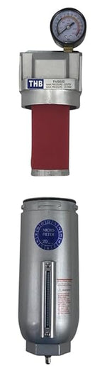 1" NPT Industrial Coalescing 0.01u Micron Filter Removes 99.98% of Oil, Moisture Vapor, Aerosols from Compressed Air Lines, 11oz Bowl, Manual Drain