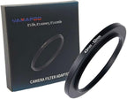 YAMAFOO 43mm to 52mm Step-Up Ring/Step Down Rings Filter Adapter for All Brands UV ND CPL Metal Ring Step-Up Rings Adapter Filter,Black (43-52)