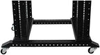 Raising Electronics Server Rack Open Frame Rack 4 Post 19 inch Adjustable Server/Audio Rack Cold Rolled Steel with 3 Shelves (42U,24Depth)