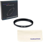 YAMAFOO 46mm to 49mm Step-Up Ring/Step Down Rings Filter Adapter for All Brands UV ND CPL Metal Ring Step-Up Rings Adapter Filter,Black (46-49)