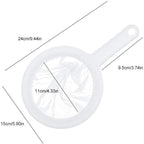 Kitchen Ultra-Fine Nylon Mesh Strainer I Plastic Sieve Fine Mesh Filter Spoon For Soy Milk Coffee Filter Milk Yogurt Juice Kefir Honey Wine coladores de cocina Kitchen Gadgets (400 Mesh)