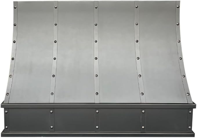 CT Copper Tailor Sloped Copper Vent Hood Island Mount,48'' W,30''H, 1150 CFM Exhaust Fan,Stainless Steel Vent,LED Light,Dishwasher-Safe Baffle Filters,VH8TR1