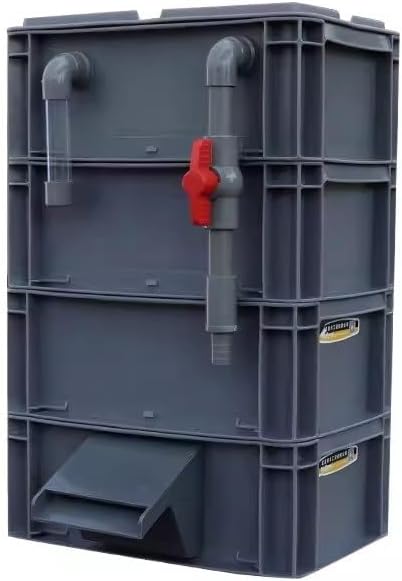 GRRICEPL Fish Tank Filter Box, Waterfall Bio-Filtration Aquarium, Turtle Tank Filter, Pump and Filter Media Not Included (Color : Gray, Size : 60x40x88cm)