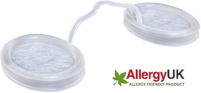 O2 Nose Filters with 3M Filtration - Nasal Screens for Allergies, Dust & Smoke - Drug-Free & Latex-Free Nose Filters - Invisible Allergy Protection (X-Small x 20)