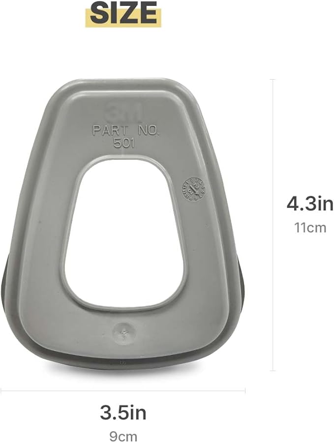 Renewal 501 Filter Retainer Cover for Particulate Filter 5N11 for 6000 and 7000 respirators (501 Retainer, 20, Count) (501 Retainer 2 Pcs)