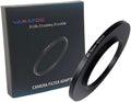 YAMAFOO 40.5mm to 62mm Step-Up Ring/Step Down Rings Filter Adapter for All Brands UV ND CPL Metal Ring Step-Up Rings Adapter Filter,Black(40.5-62)