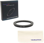 Metal Step-Up/Down Ring Adapter Compatible with Mirrorless Cameras DSLR Lens, UV CPL ND Filter Thread Converter, Black (52-37)