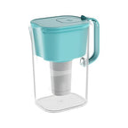 HOMEWATER 10-Cup Pitcher Filter (Teal) – BPA-Free, High-Capacity 2.4L Pitcher with Fast-Flow Carbon Filter, Wide Mouth for Easy Pouring, Removable Filter Replacement, Locking Lid, and Dishwasher-Safe