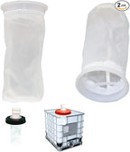 IBC Nylon Lid Filter 2 Pack IBC Lid Nylon Filter Screen Rain Water Filter, for Venting Ton Barrel Plastic Cover Tote Tank Lid Breath Cover