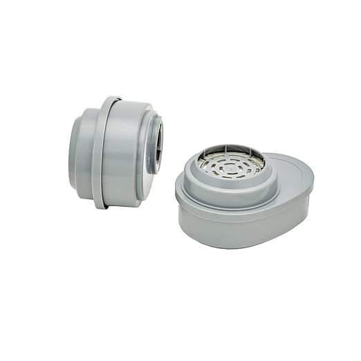 MSA 815641 Advantage Respirator Cartridge - Iodine Vapor/P100 (GMI), Quantity: 2 per Pack, Chemical and Combination Air-Purifying Respirator Cartridge
