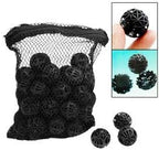 CNZ® 50pcs 1-inch Black Aquarium Fish Tank Filter Bio-Balls Filtration Media, 4-Pack …