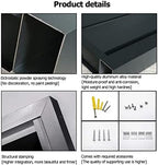 Aluminum Air Conditioner Cover, Privacy Fence Screen, Outdoor Condenser Protective Cover, Freestanding Louvered Space Divider, Trash Can Enclosure & Flower Stand, Suitable for Outdoor