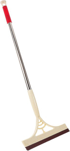 Multifunction Window Squeegee and Floor Wiper, Khaki Glass Cleaner Tool with Wet and Dry Use, Bathroom and Car Windshield Scrubber for Home Cleaning
