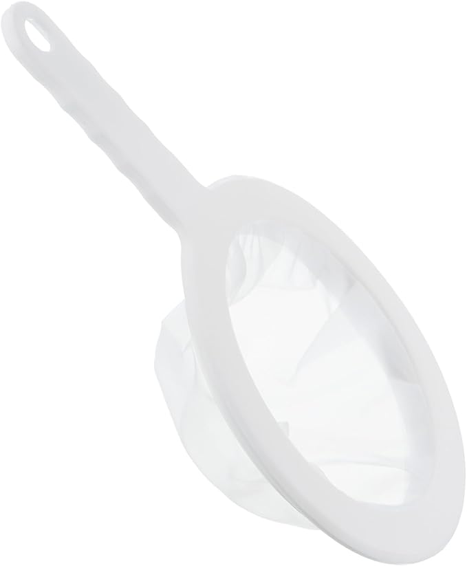 PATIKIL 9"x6" Food Filter Strainer, 100 Mesh, White, Polypropylene, Nylon