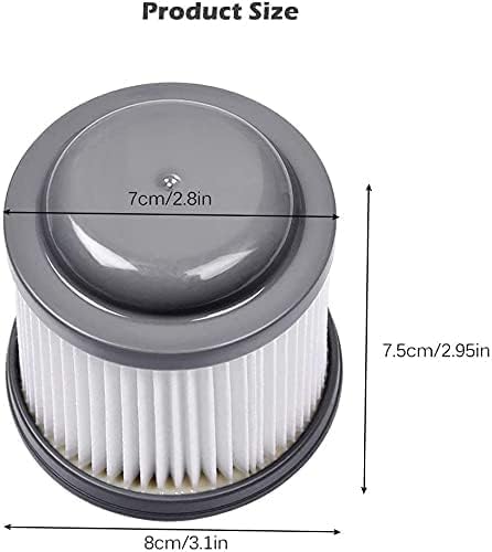 KEEPOW PVF110 Replacement Filters for Black & Decker BDH2000PL Pivot Vacuum (8 Pack)