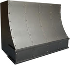 CT Copper Tailor Sloped Copper Vent Hood Wall Mount,54'' W,42''H,1260 CFM Exhaust Fan,Stainless Steel Vent,LED Light,Dishwasher-Safe Baffle Filters,VH8TR1