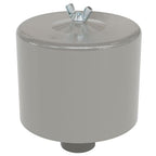Solberg FS-19P-125™ Inlet Compressor Air Filter Silencer, 1-1/4" MPT Outlet, 6-5/8" Height, 6" Diameter, 70 SCFM, Made in the USA