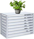 Aluminum Air Conditioner Cover, Privacy Fence Screen, Outdoor Condenser Protective Cover, Freestanding Louvered Space Divider, Trash Can Enclosure & Flower Stand, Suitable for Outdoor