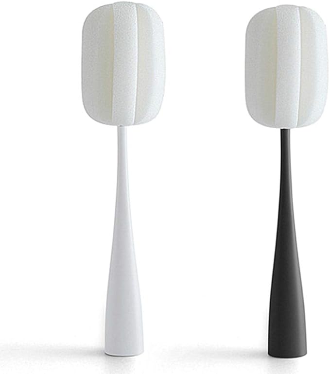 Long Handle Cup Bottle Cleaning Brush Sponge Pot Cleaner Scourer Washer(2pcs)