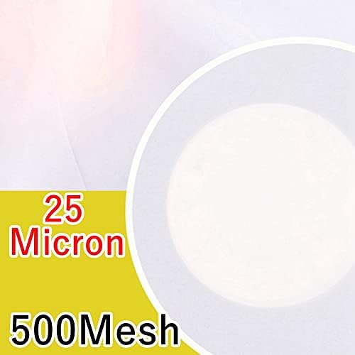 Fine Filter Mesh Nylon Fabric, Recycling Screens for Kitchen Filtration Food Wine 80-500 Mesh(500mesh 25micron,1x1 meter)