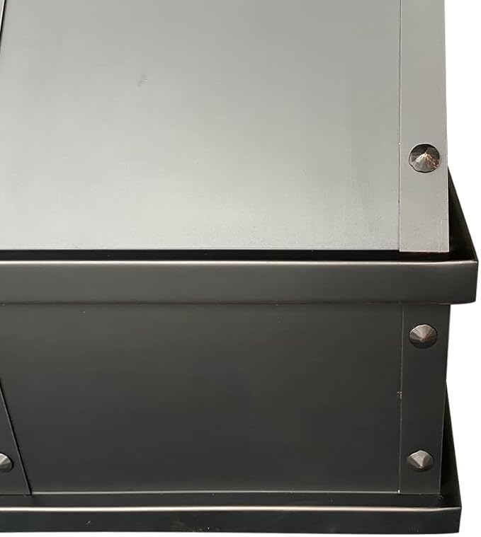 CT Copper Tailor Sloped Copper Vent Hood Island Mount,60'' W,39''H,1260 CFM Exhaust Fan,Stainless Steel Vent,LED Light,Dishwasher-Safe Baffle Filters,VH8TR1