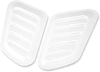 2Pcs ABS Car Air Flow Intake Hood Scoop Vent Bonnet Cover Universal DIY Decorate Car Accessories Compatible With BMW(Black)