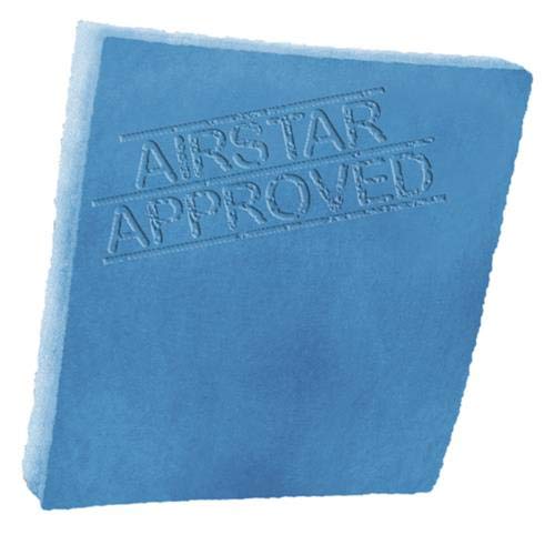 HVAC/Air Filter Media Roll, Blue/White MERV6 Polyester Media - 1 inch x 24 inch x 10 Foot