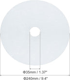 4 Pcs White Universal Cloth Dryer Exhaust Filter, for Chef Dryer Parts and Accessories 9 x 13 inches (227 x 33 mm)