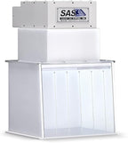 12” Mini Portable Clean Room – Laminar Flow Hood for medical and laboratory uses. Positive-pressure workspace meets ISO Class 5 Clean Room Standards, Supplies Filtered Air to Workspace